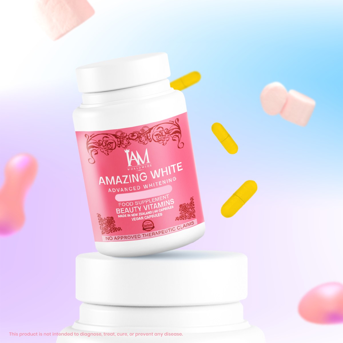 Amazing White | 1 bottle | 60 Capsules | Free Shipping | COD